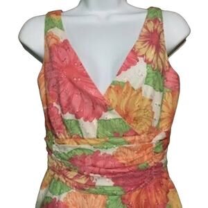 Emma James Pink Floral Dress Size 6